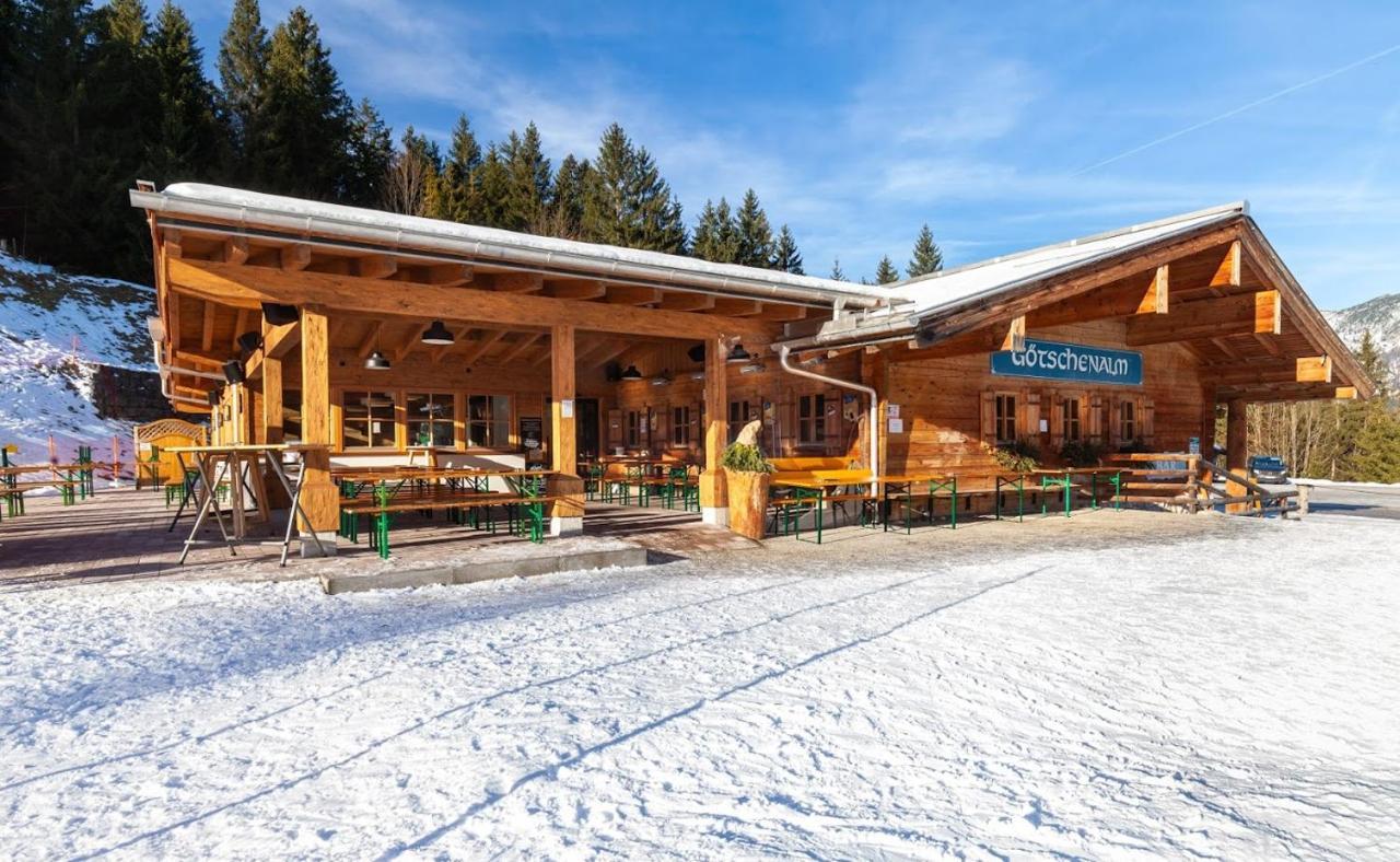 Alpengasthof Goetschenalm ビショフスヴィーゼン エクステリア 写真